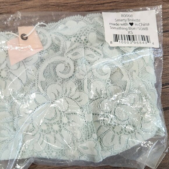 NWT We are HAH (Free People) Smarty Bralette in Something Blue - Picture 2 of 2